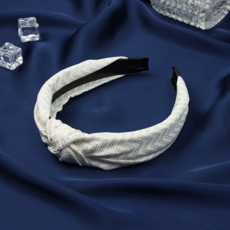 Hair rim "jil" 2.5 cm, white
