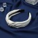 Hair rim "jil" 2.5 cm, white