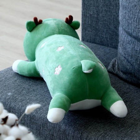 Soft toy-podushka "Olenenok", 60 cm, green color-2
