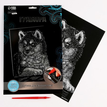 Engraving. Set of engravings "Animals", A4, 4 pcs-8