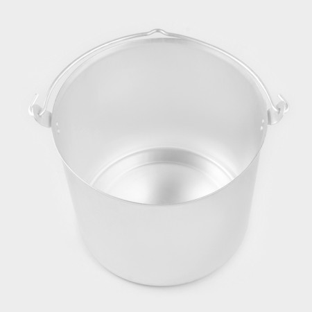 Ведро алюминиевое с крышкой, 10 л, h = 21,5 cм , d = 26 cм-2