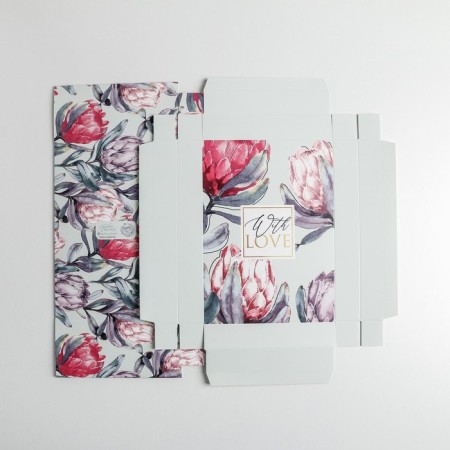 Gift folding box, packaging, “flower”, 21 x 15 x 7 cm-6