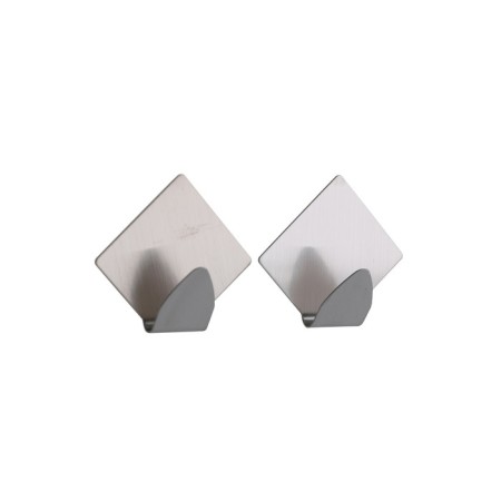 Self -adhesive hooks Axentia 2 pcs, rhombus, stainless steel, 5x4.5x2.5 cm