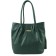Bag Female claim. Kozh, lightning, green color