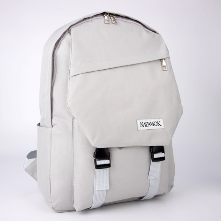 School backpack nazamok, 40x28x13 cm, gray color-2