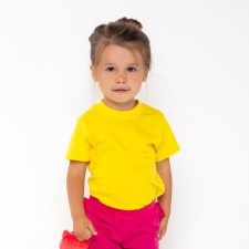 T -shirt for nursery, yellow color, height 134 cm