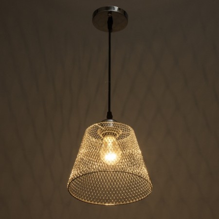 Lamp Bayerlux "Fish" E27 40W chrome 20x20x16-116cm-2