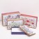A set of rectangular boxes 4 in 1, "field flowers", 30 x 20 x 8 - 24 x 14 x 5 cm
