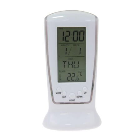 Alarm clock Luazon LB-02 "Obelisk", clock, date, temperature, backlight, white-2