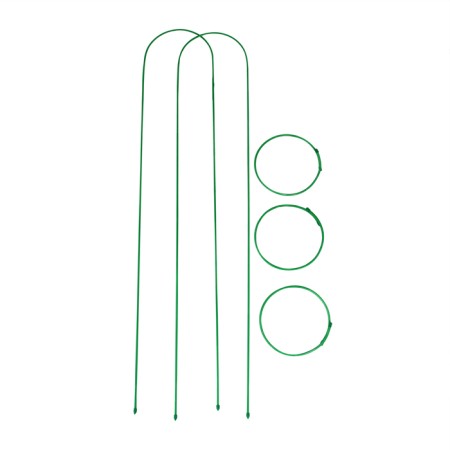 Trellis, 170 × 30 × 1 cm, metal, green, "Clover missile"-4