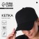 Feminine cap is plain, black color, x/b, rr- 54
