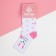 Women's socks New Year's "Bunny" size 36-40 (23-25 ​​cm), white