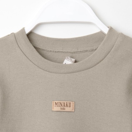 Kidsa (sweatshirt, shorts) minku, gray color, height 116 cm-7