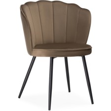 Coral Metal Metal Metal Steel/velor, Black/Kapuchino 61x60x78 cm