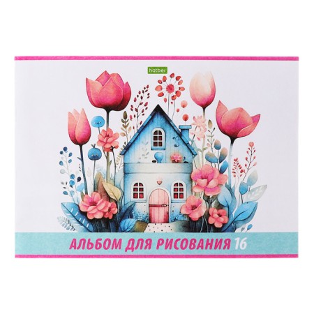 Album for drawing A4, 16 sheets "Assorted", cover offset paper, block 100 g/m2, mix-2