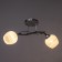 Mona chandelier 2x60W E27 chrome, black 45x35x28cm