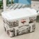 Storage container with a Venice lid, 35 l, 50.5 × 31 × 30 cm, on wheels, white color
