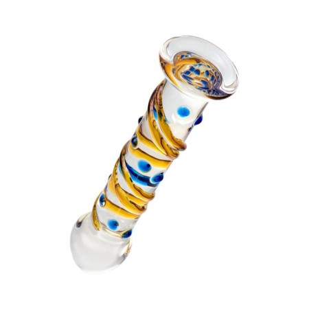 Unrealistic phallimitator Sexus Glass, glass, transparent, 17.5 cm-3