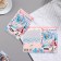 Postcard "Congratulations!" Congrev, embossing, blue flowers, 12.5x19.5 cm