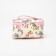 Cosmetic bag with a zipper, with a mirror, beige color/pink