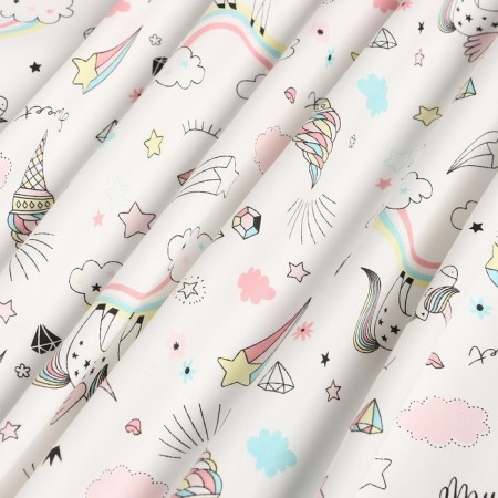 Printed "unicorn" Sh.160 cm, satin, 100% cotton-5