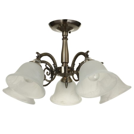 Economic Service Chandelier "Classic" 5x60W E27 bronze 66x66x36 cm-3