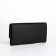 Women's wallet on the button, black color