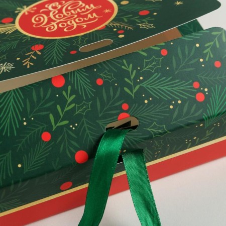 Happy New Year folding box, 16.5 x 12.5 x 5 cm, New Year-4
