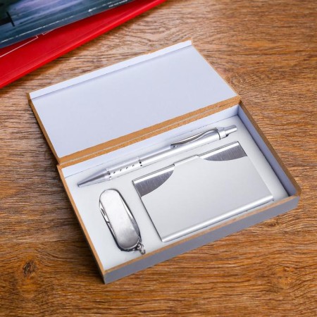 Gift set 3B1 (pen, business card, knife 3B1)