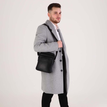 Male bag, black color-6