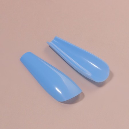 Pastele colors, 100 pcs, a ballerin form, in a container, multi -colored nails.-5