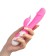 Vibrator with a clitoral stimulant, 30 modes, 19.4 x5.4 cm, pink