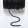 Weaving cord, genuine leather, d = 2 mm, 10 ± 0.5 m, black color