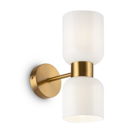 Bra Freya Fr5203WL-02BS Savia, 215x120x300 mm, E27, 2x60W, brass color-1