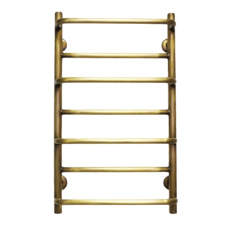 Water heated towel rail Domoterm "Orpheus", P7, 7 crossbars, 400 x 700 mm, bronze