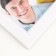 Photo frame plastic in 8 photos 10x10, 10x15 cm "olives" white 43x48 cm