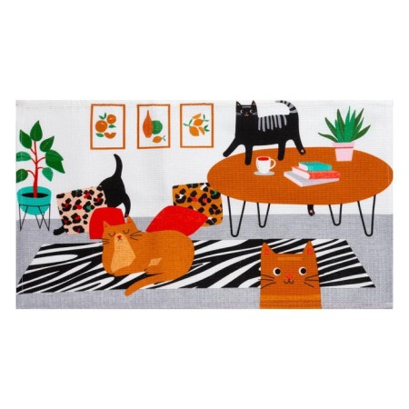 Set of kitchen towels "Dolyana" CATS 35x60 cm - 3pcs-2