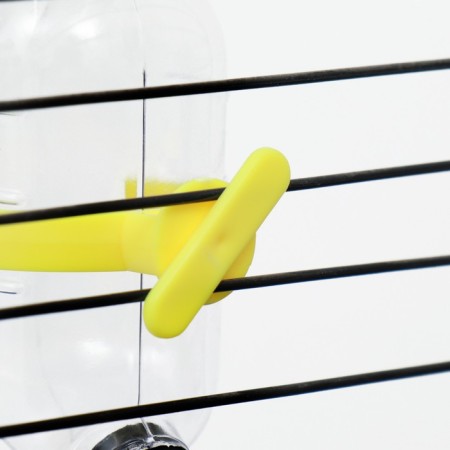 Drill for rodents with a metal nose, 60 ml, transparent with yellow mount-4