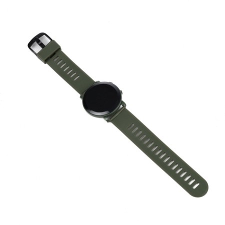 Men's washing watches, silicone strap, khaki-4