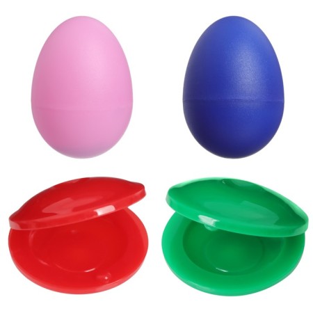 A set of rattles "testicles and castanets", 4 pcs, color mix, crush me-2