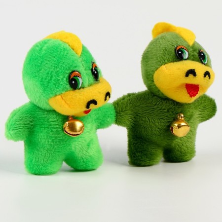 Soft toy-Magnet "Dragon" with a bell, 8 cm, color mix-3