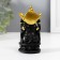 NECKE Polystone "Ganesha in the golden headdress" Black 4.7x4.7x9.7 cm