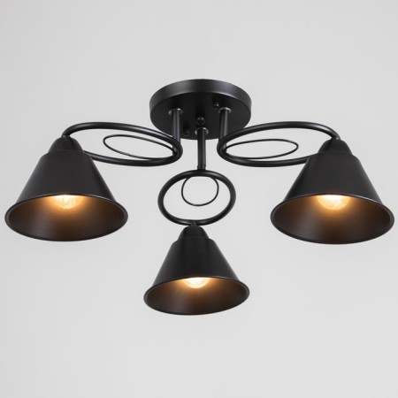 Chandelier "Edmas" 3he27 40w Black 58x58x22 cm Bayerlux-1