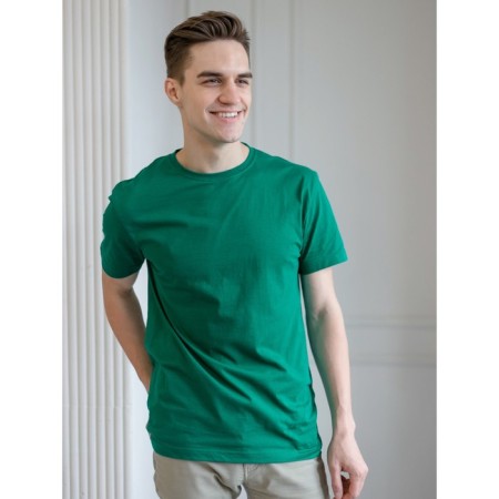Male T -shirt, size 56, green color-3