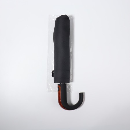 The umbrella semi -automatic “thunder”, Eponge, 3 additions, 8 knitting needles, r = 48 cm, black color-3
