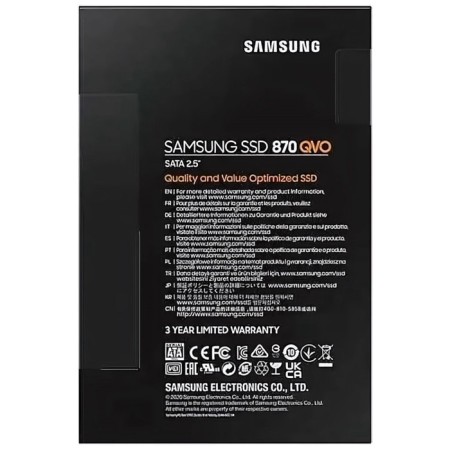 SSD Samsung 2.5 "870 QVO 1000 GB SATA III 4BIT MLC (QLC) MZ-77Q1T0BW-5