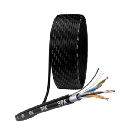 Cable twisted pair era F/UTP CAT5E 4x2x24 AWG CU PE + Outdoor cable 305 m