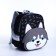 Baby backpack on lightning, 3 outer pockets, black color