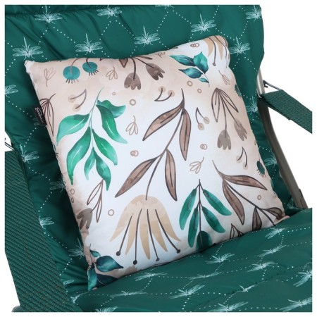 Swess chair, mattress + pillow, dark green color-8