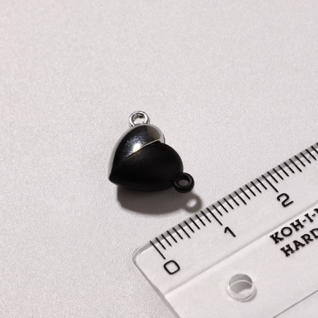 Magnetic Castle "heart" (set 2 pcs.), The color is silver-black-1